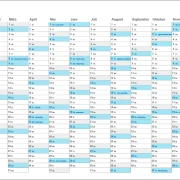 Arbeitskalender ab 25 Stk.